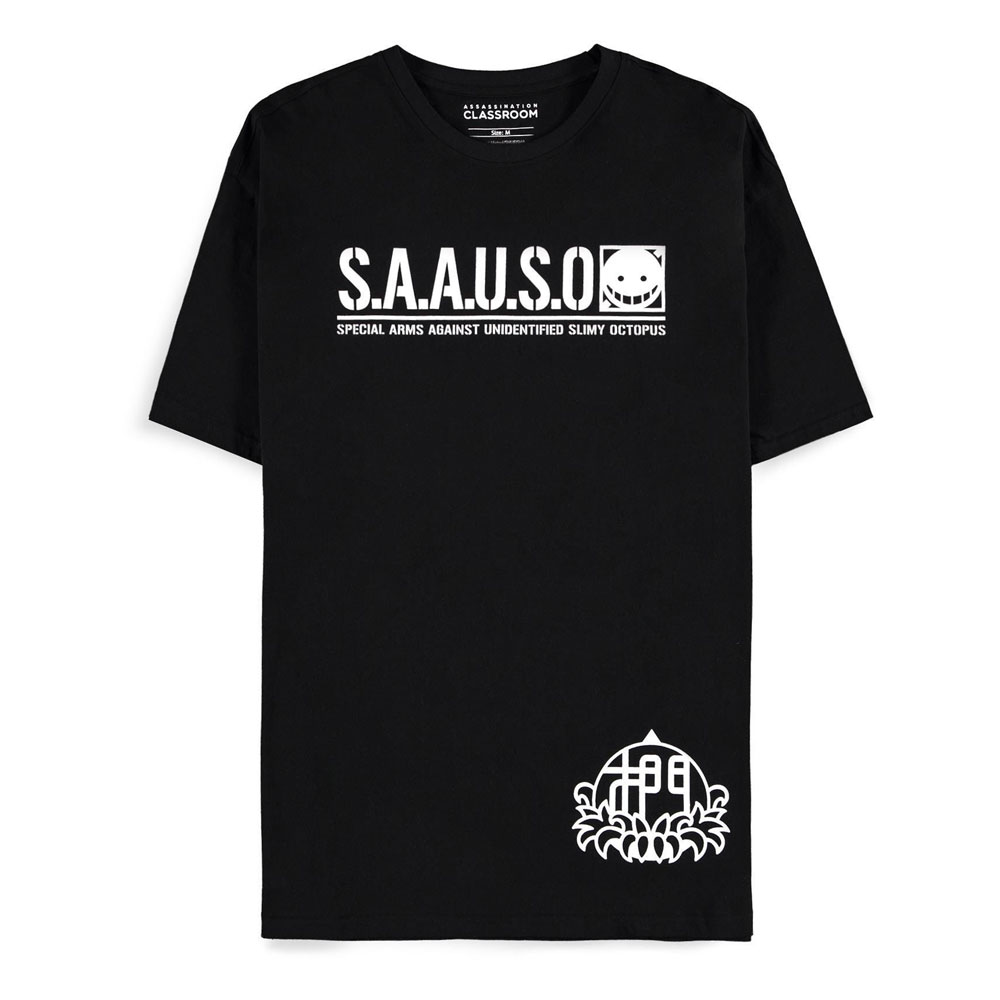 Assassination Classroom Heren Tshirt -S- SAAUSO Zwart