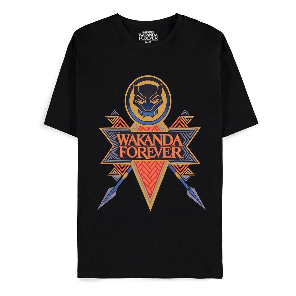 Marvel Black Panther Heren Tshirt -S- Wakanda Forever Zwart