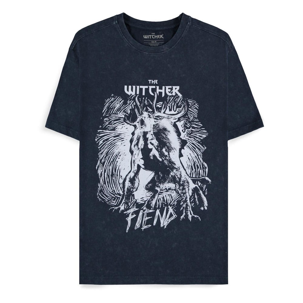 The Witcher T-Shirt Dark Blue Fiend Size L