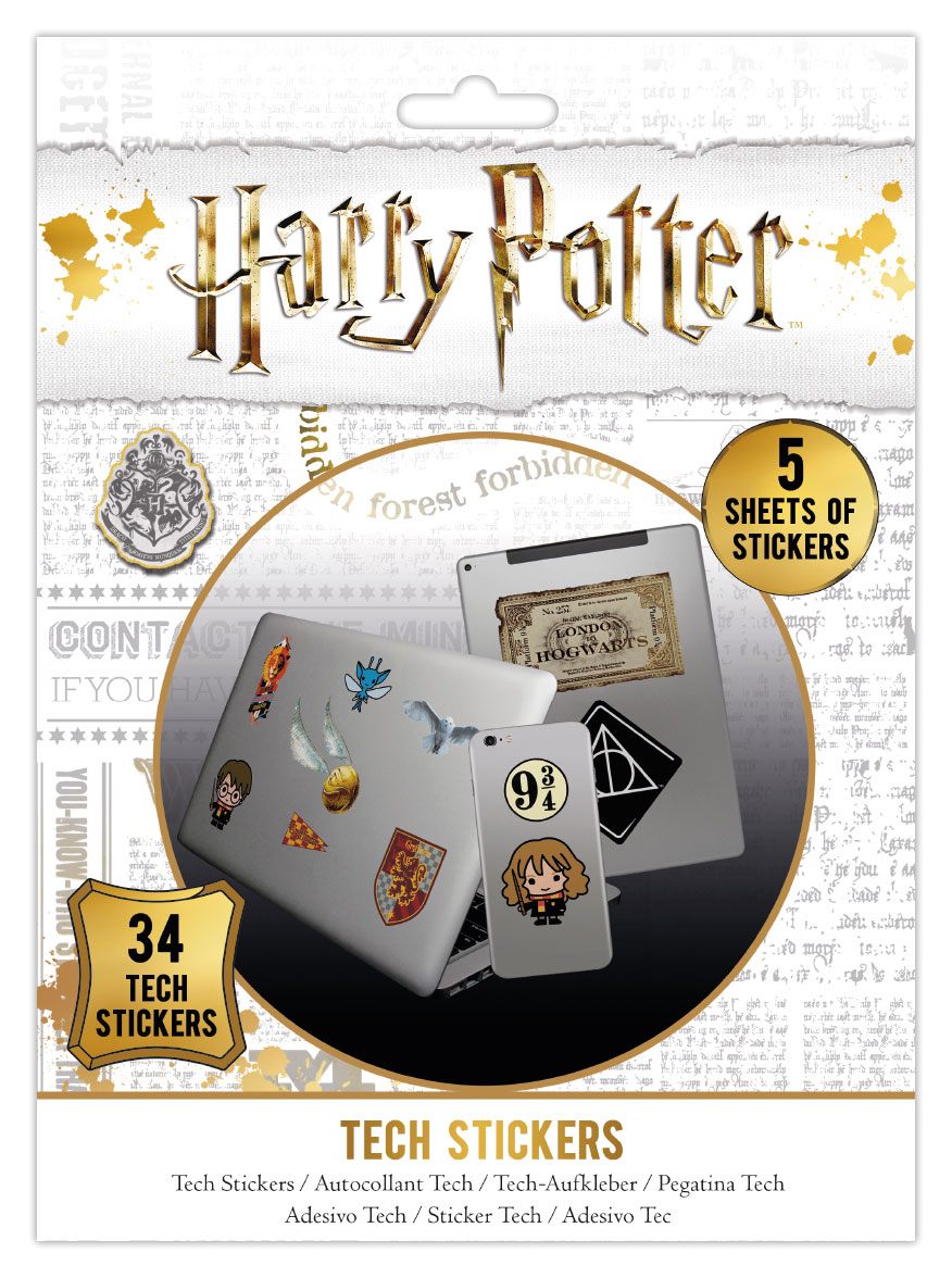 PRECOMENZI - Harry Potter Tech Sticker Pack Artefacts (10)