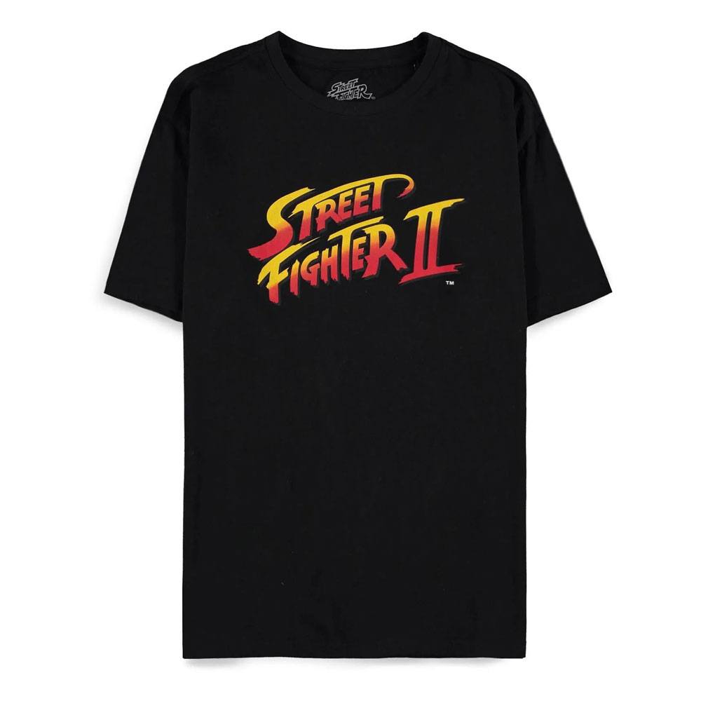 Street Fighter Heren Tshirt -L- Logo Zwart