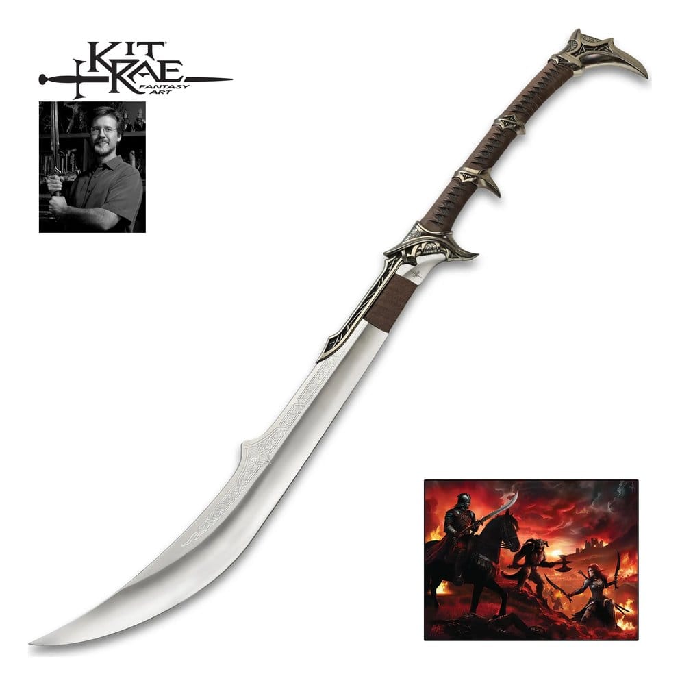 PRECOMENZI - Kit Rae Swords of the Ancients Replica Savathos-Mithrodin War Sword 111 cm