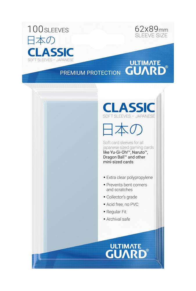 Ultimate Guard Classic Soft Sleeves Japanese Size Transparent (100)