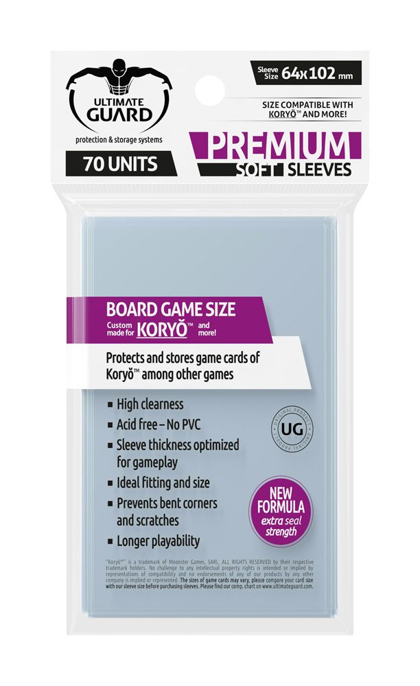 Ultimate Guard Premium Soft Sleeves for Board Game Cards Koryó™ - 70 ct - Picture 1 of 1