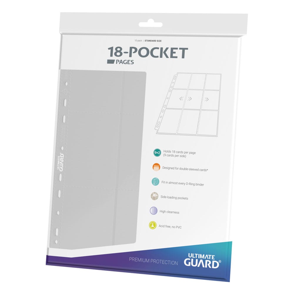 Ultimate Guard 18-Pocket Pages Side-Loading White (10)