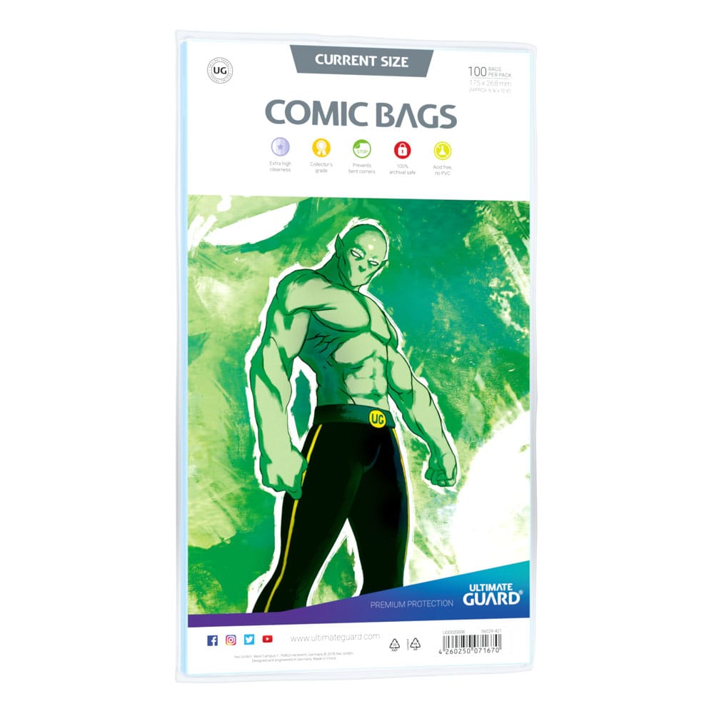Ultimate Guard Comic Bags Current Size (100)