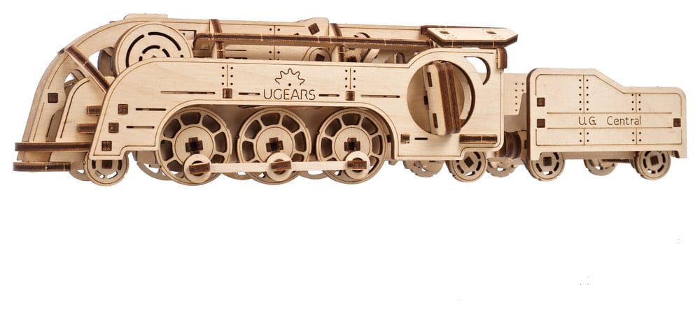 Ugears 3D Wooden Puzzle Mini Locomotive [1]