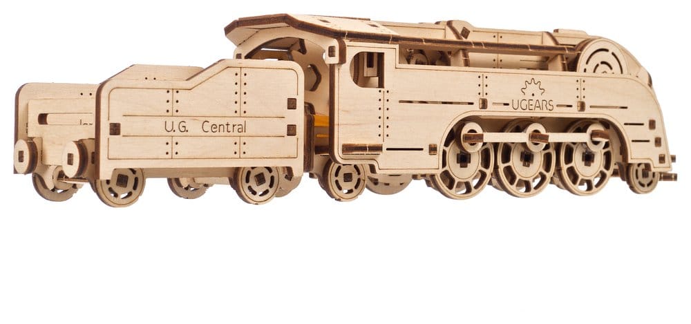 Ugears 3D Wooden Puzzle Mini Locomotive [12]