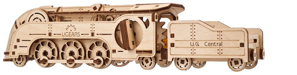 Ugears 3D Wooden Puzzle Mini Locomotive [18]