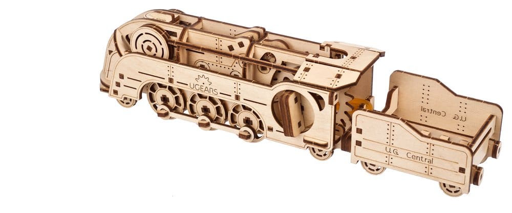 Ugears 3D Wooden Puzzle Mini Locomotive [20]
