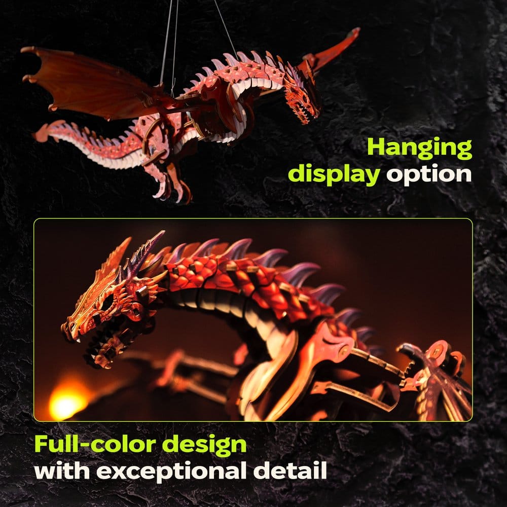 Ugears 3D Wooden Model Kit Firestorm Dragon 43 cm [5]