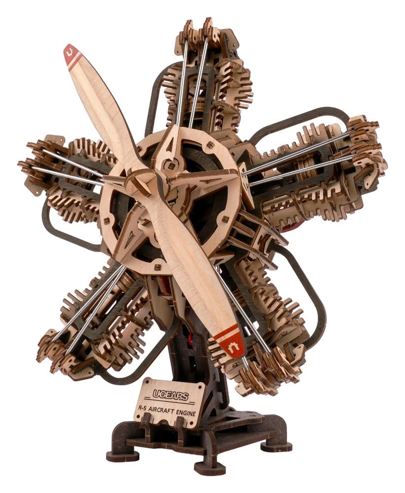 Ugears 3D Wooden Model Kit R-5 Aircraft Engine 25 cm [13]