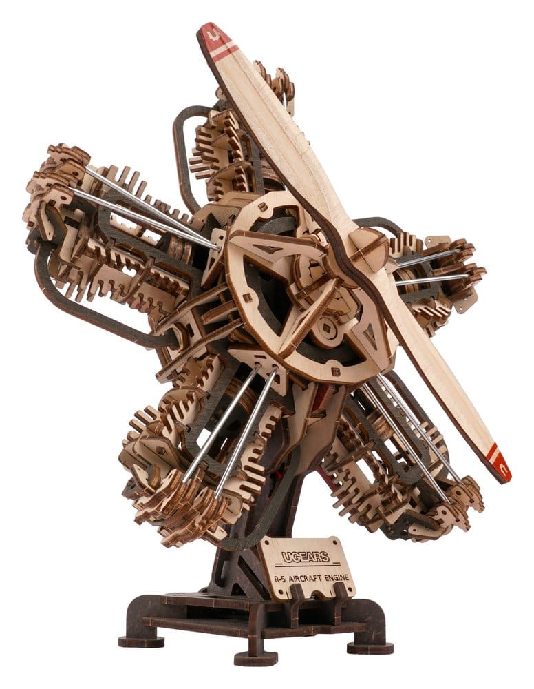 Ugears 3D Wooden Model Kit R-5 Aircraft Engine 25 cm [9]