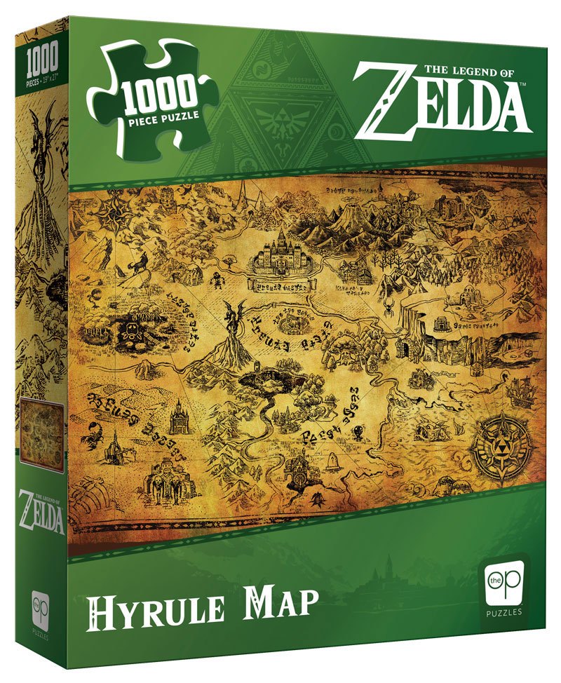 The Legend of Zelda Puzzel  Hyrule Map (1000 pieces)