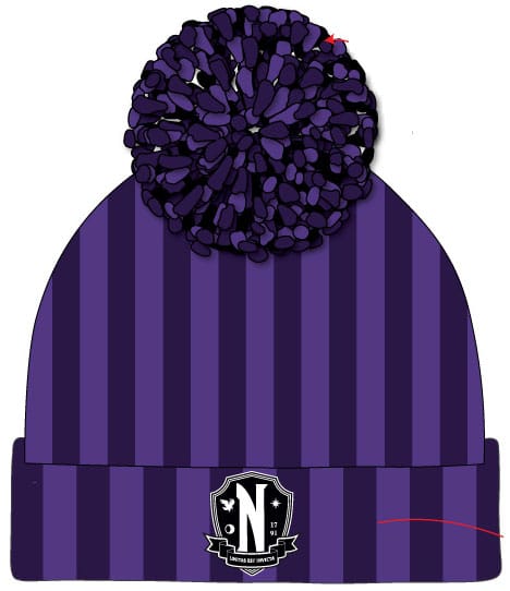 Wednesday Pom-Pom Hue - Nevermore Logo