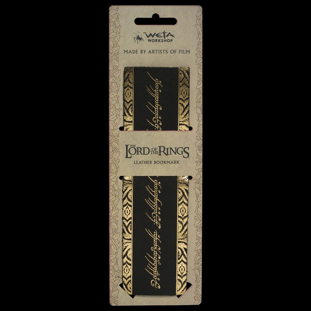 Lord of the Rings Leather Bookmark The One Ring Inscription [1]