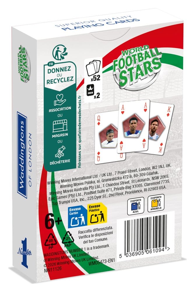 World Soccer Stars No 1 Playing Cards *English Version* [3]