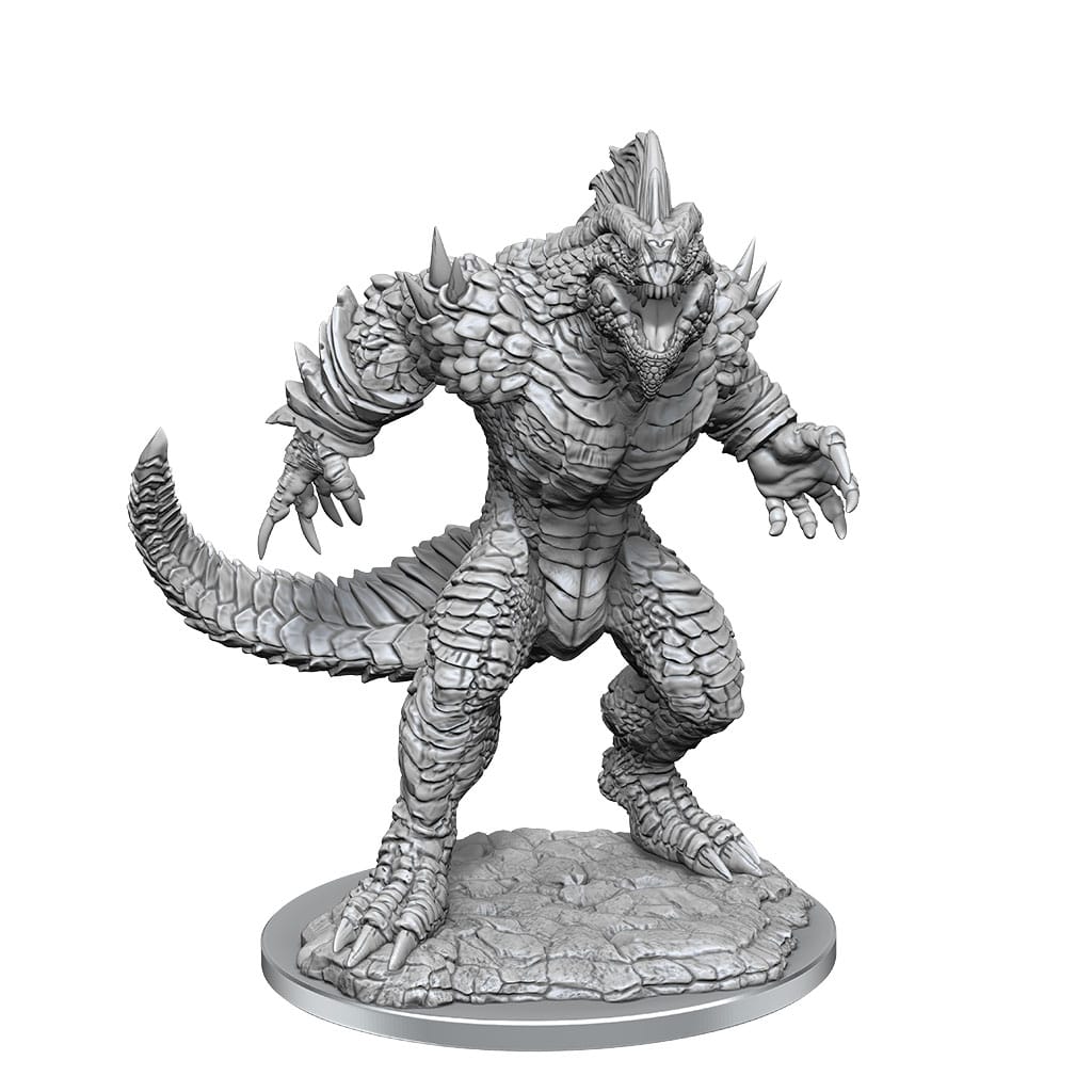 D&D Nolzur's Marvelous Miniatures miniature Unpainted Lizardfolk Render
