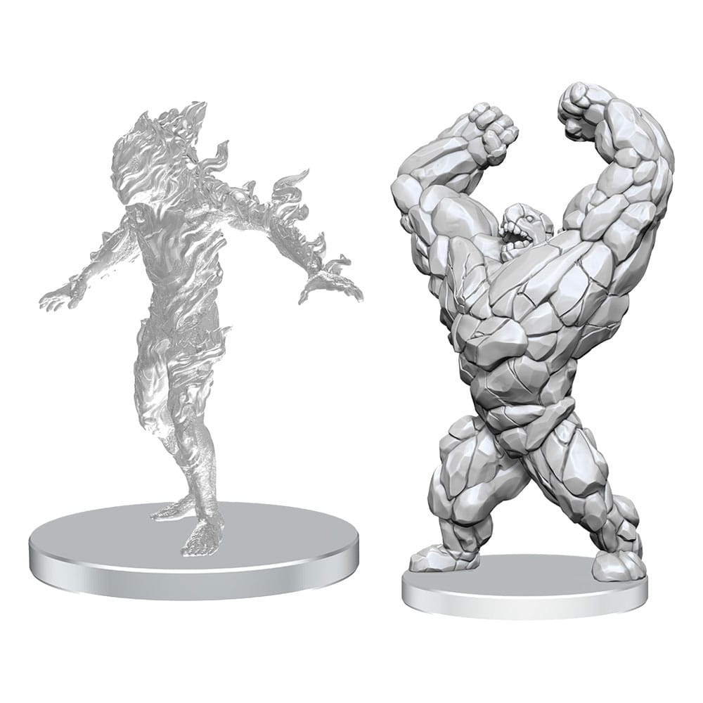 Pathfinder Deep Cuts Unpainted Miniatures Living Landslide & Living Wildfire