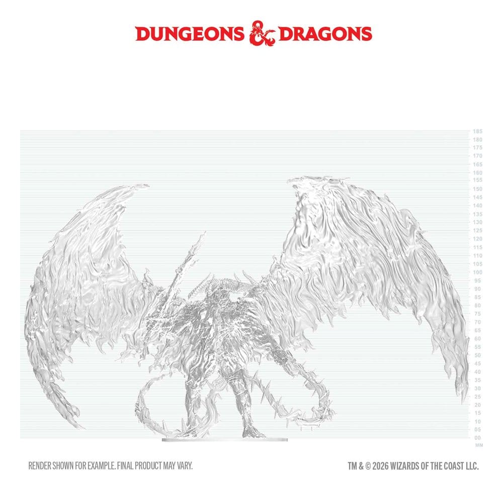 D&D Nolzur's Marvelous Miniatures Unpainted Boxed Miniature Balor 20 cm