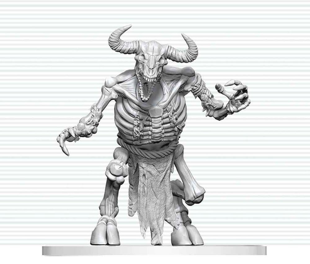 Dungeons & Dragons Nolzur's Marvelous Miniatures Unpainted Miniature Minotaur Skeleton 17 cm