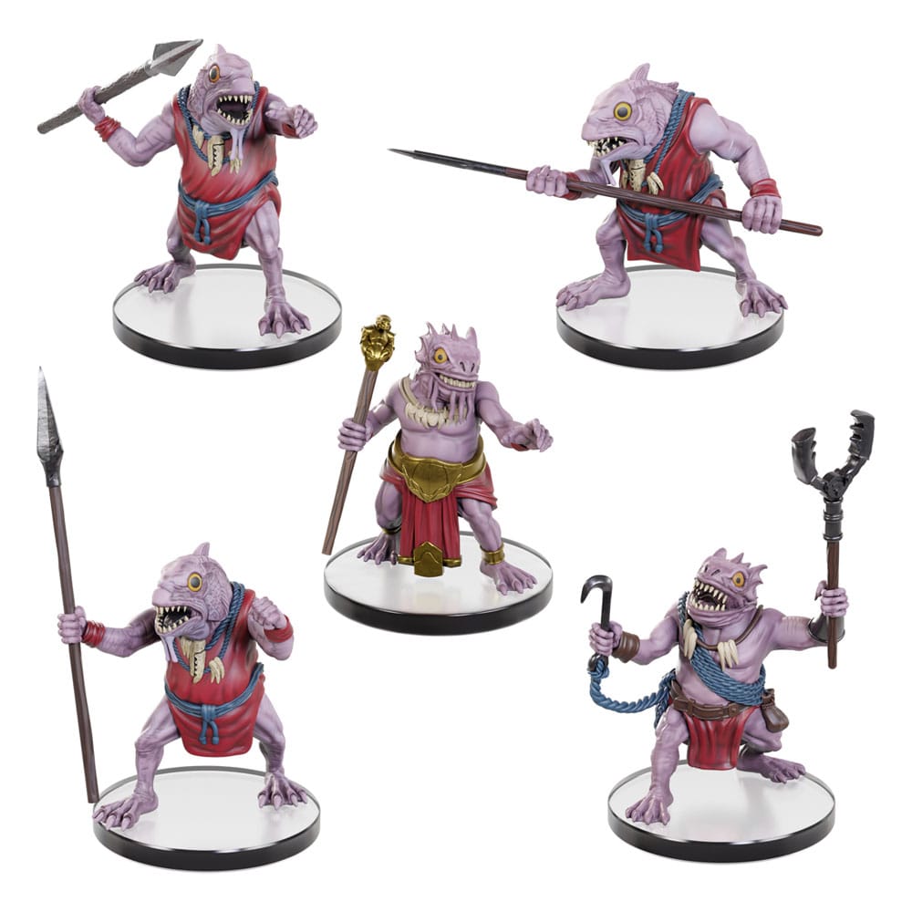 D&D Icons of the Realms pre-painted Miniatures Kuo-Toa Warband Set