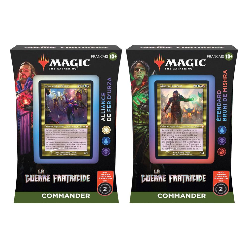Køb Magic the Gathering La Guerre Fratricide Commander Decks Display (4) french hos Superhelten