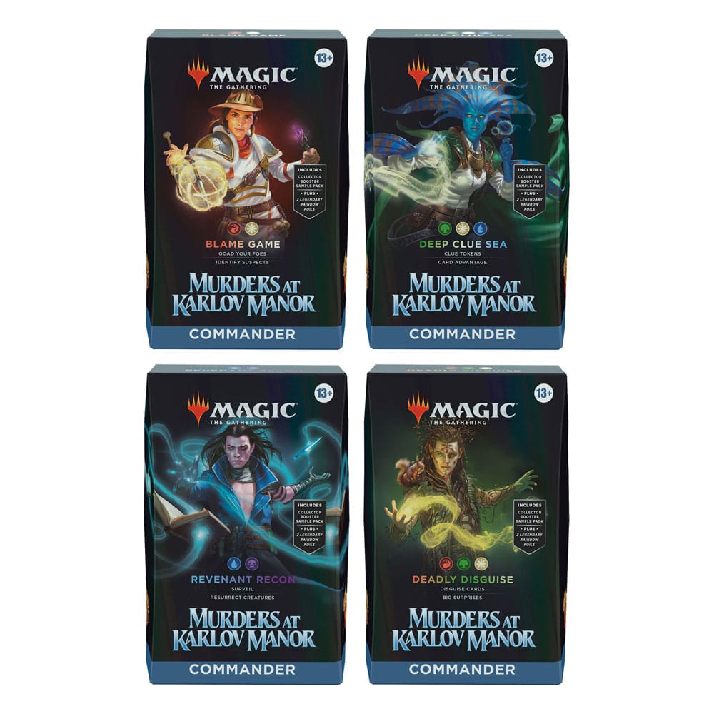 Magic the Gathering Murders at Karlov Manor Commander Decks Display (4) english