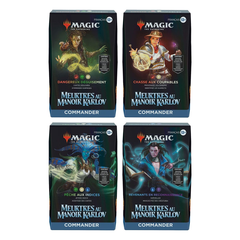Køb Magic the Gathering Meurtres au manoir Karlov Commander Decks Display (4) french hos