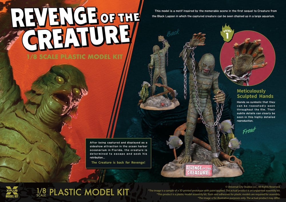 Revenge of the Creature Plastic Model Kit 1/8 Revenge of the Creature 28 cm (Reproduction) [5]