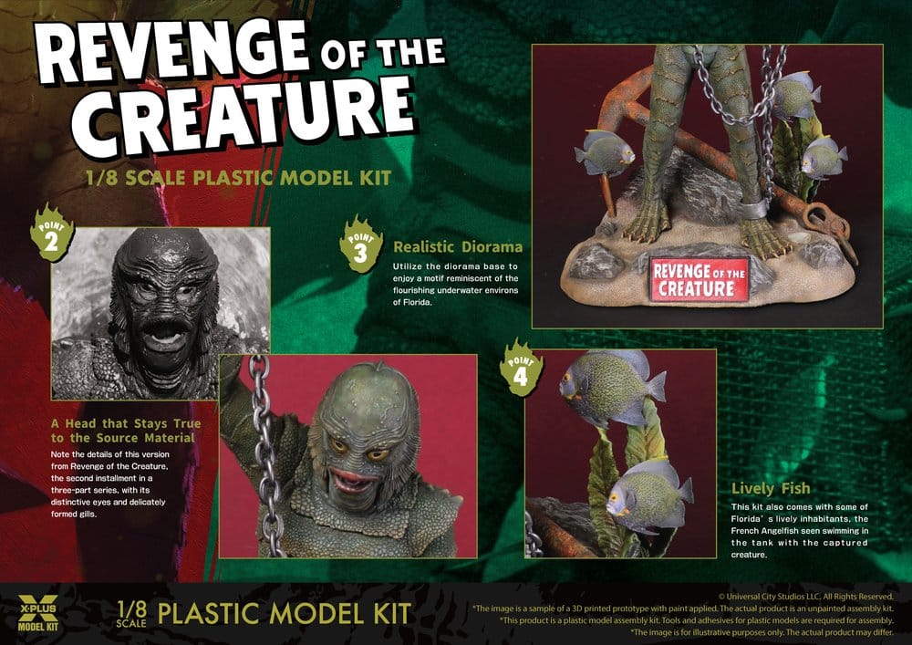Revenge of the Creature Plastic Model Kit 1/8 Revenge of the Creature 28 cm (Reproduction) [6]