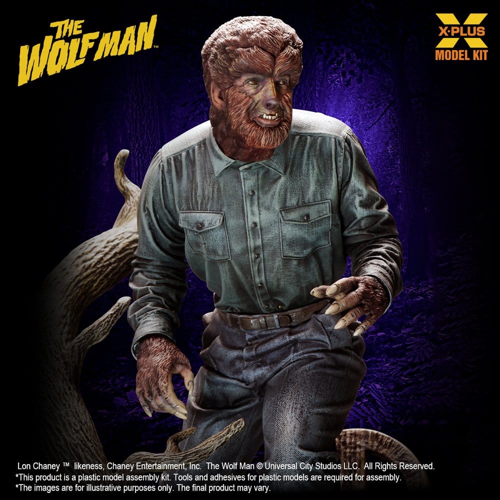 The Wolf Man Plastic Model Kit 1/8 Lon Chaney Jr. as Wolf Man 22 cm (Reproduction) [6]