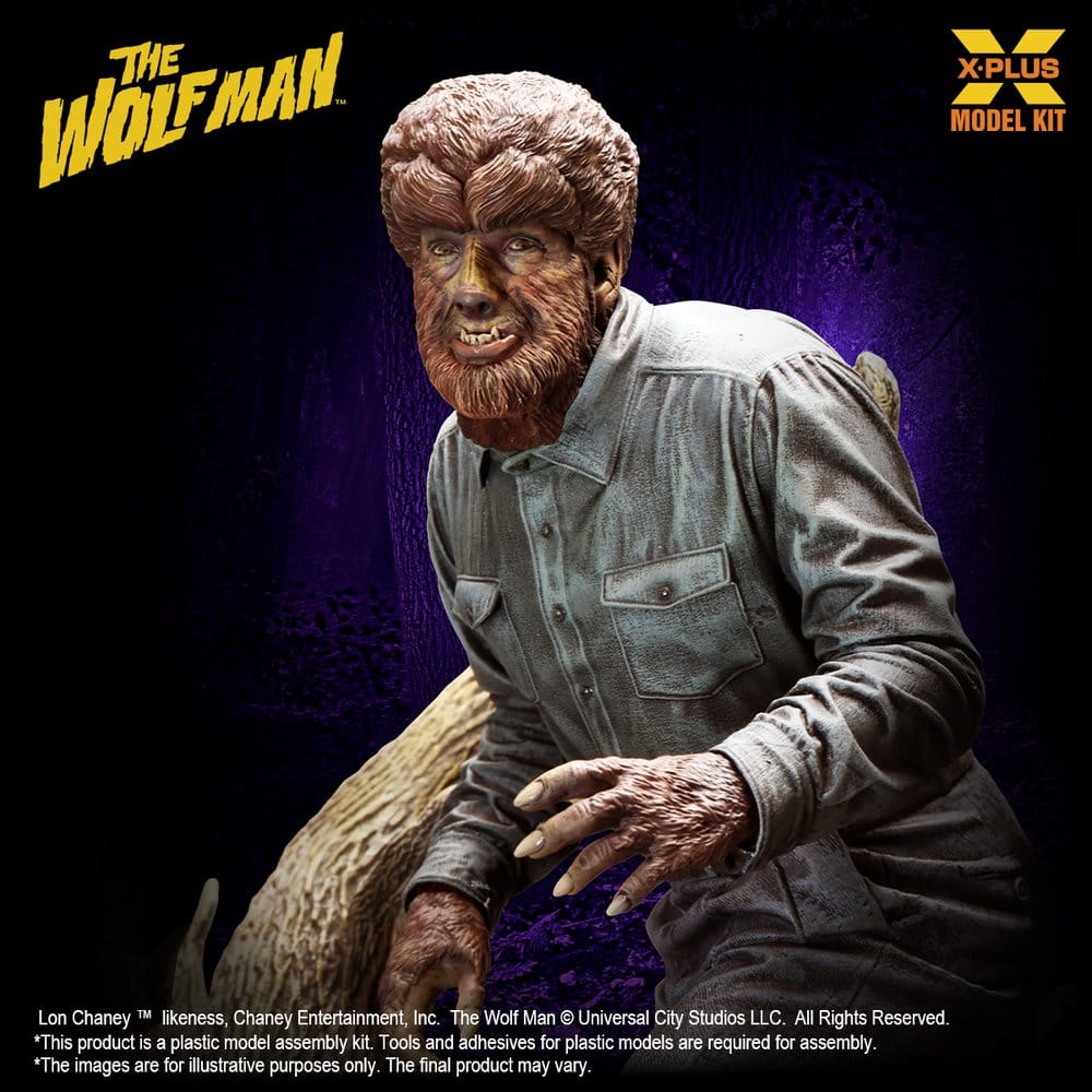 The Wolf Man Plastic Model Kit 1/8 Lon Chaney Jr. as Wolf Man 22 cm (Reproduction) [7]