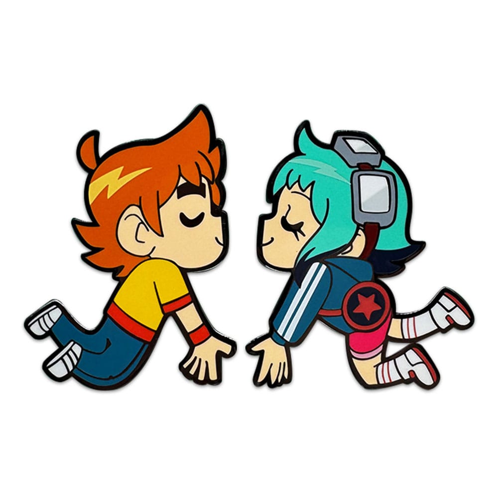 Scott Pilgrim Pin Badge Scott & Ramona Kissing 5 cm afbeelding